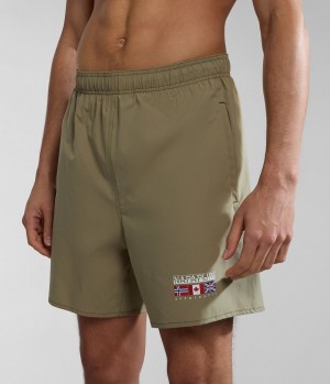 Napapijri Sahtu Swimming Trunks Schwimmhose Herren Grün | IAS-794853