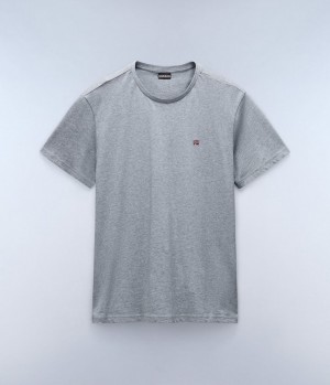 Napapijri Salis Short Sleeve T-Shirt T-shirts Herren Grau | BQX-327569