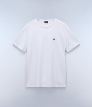 Napapijri Salis Short Sleeve T-Shirt T-shirts Herren Weiß | PKL-947036