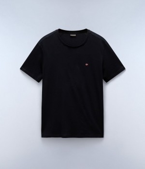 Napapijri Salis Short Sleeve T-Shirt T-shirts Herren Schwarz | HYJ-486091