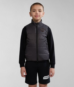 Napapijri Santafe Vest (4-16 YEARS) Gilet Kinder Dunkelgrau | MTV-713456