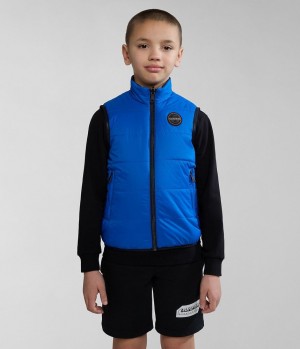 Napapijri Santafe Vest (4-16 YEARS) Gilet Kinder Blau | KVD-273845