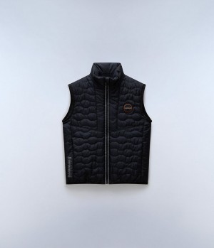 Napapijri Sarine Vest (4-16 YEARS) Gilet Kinder Schwarz | DZU-637190