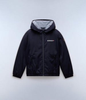 Napapijri Scott Short Jacket (4-16 YEARS) Regenjacken Kinder Dunkelblau | QAK-153729