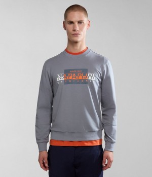 Napapijri Smallwood Sweatshirt Sweatshirts Herren Grau | XNB-406781
