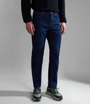 Napapijri Solveig Denim Chino-hosen Herren Dunkelblau | OAX-245079