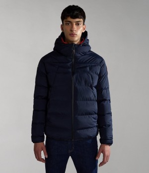 Napapijri Thermo Puffer Jacket Pufferjacke Herren Dunkelblau | VEH-056342