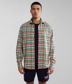 Napapijri Tulita Long Sleeve Shirt Hemd Herren Multicolour | WQC-634785
